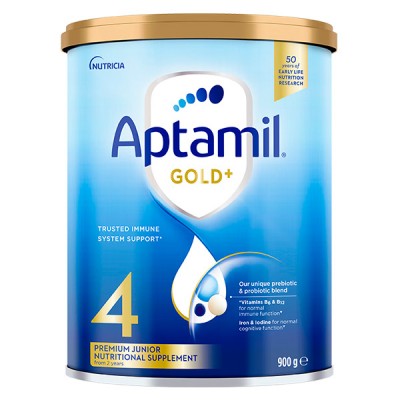 【国内现货】Nutricia爱他美 Aptamil 金装4段奶粉 1罐/6罐装可选 新旧包装随机发